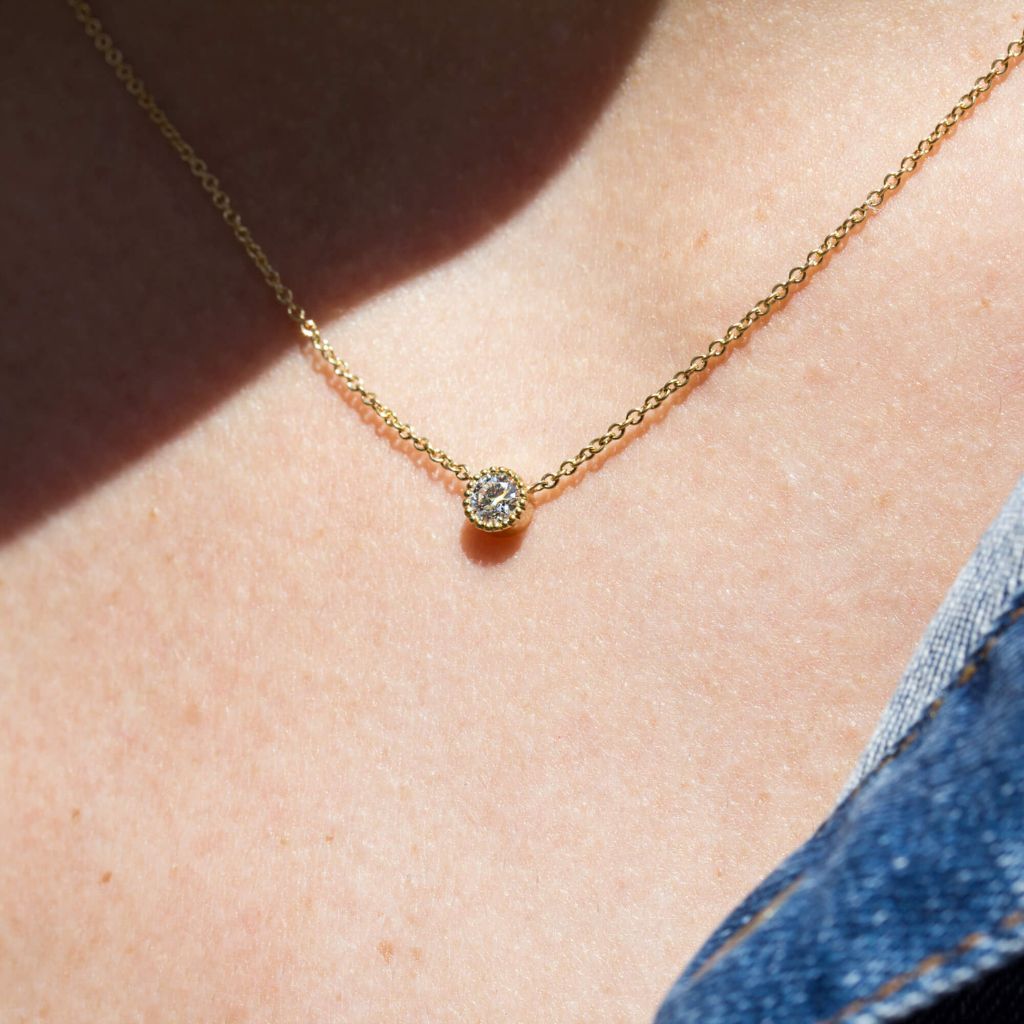 Collier Madeleine - diamant 4 mm