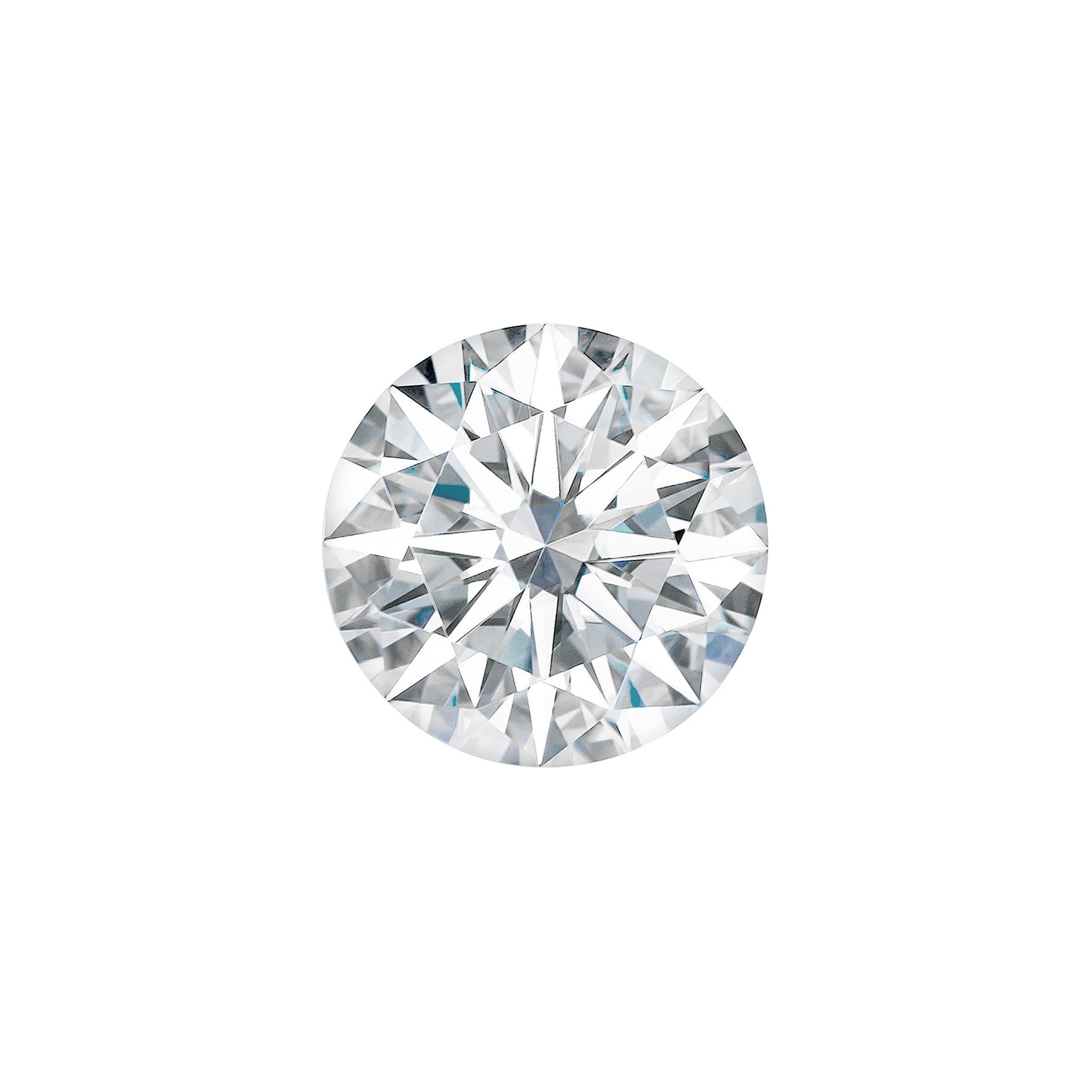 Forever One 1.04CTW DEW Round Near-Colorless Hearts & Arrows Moissanite