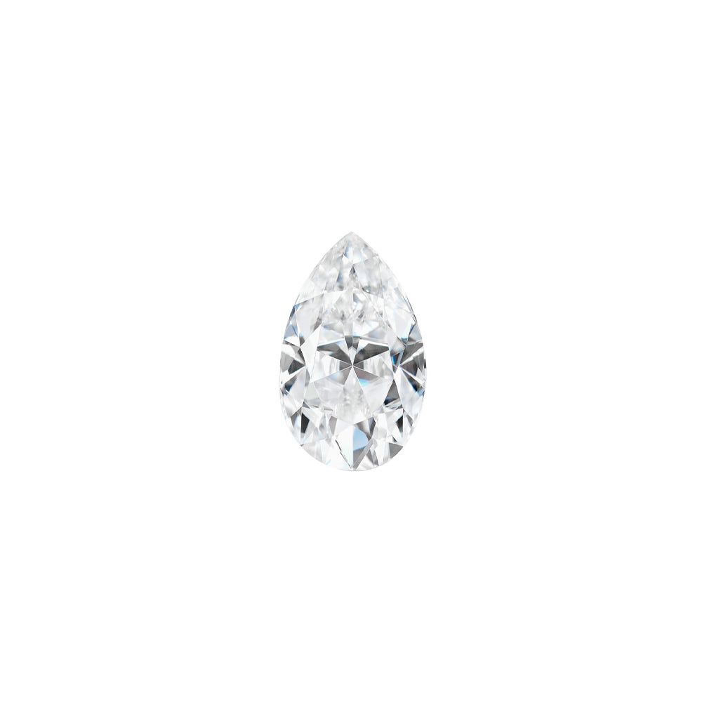 Forever One 0.21CTW DEW Pear Near-Colorless Brilliant Cut Moissanite