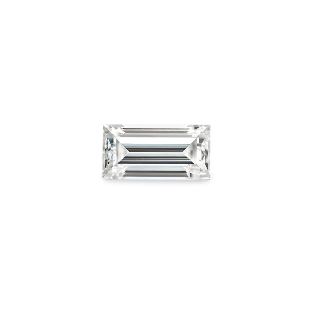 Forever One 0.12CTW DEW Straight Baguette Near-Colorless Step Cut Moissanite