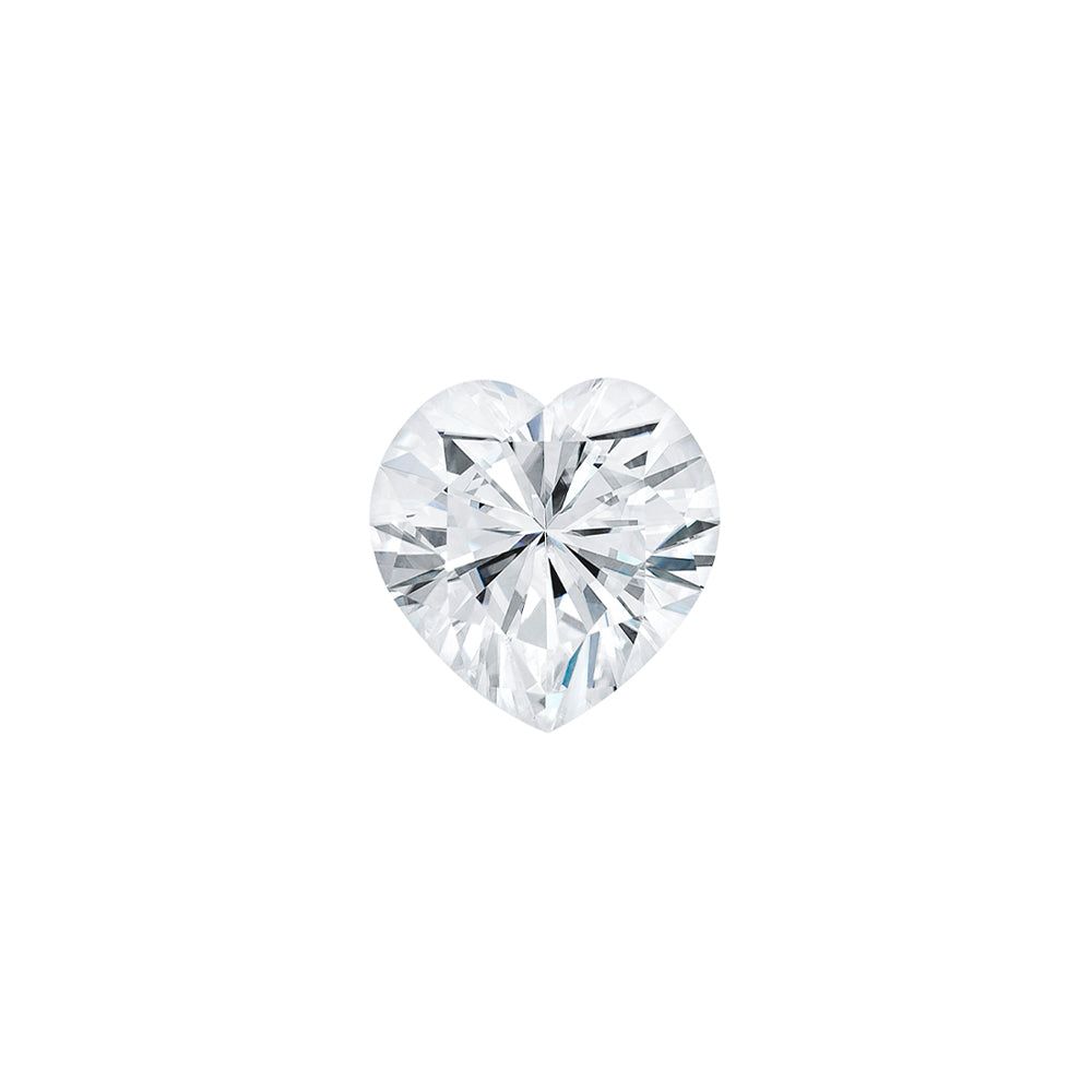 Forever One 0.50CTW DEW Heart Near-Colorless Brilliant Cut Moissanite