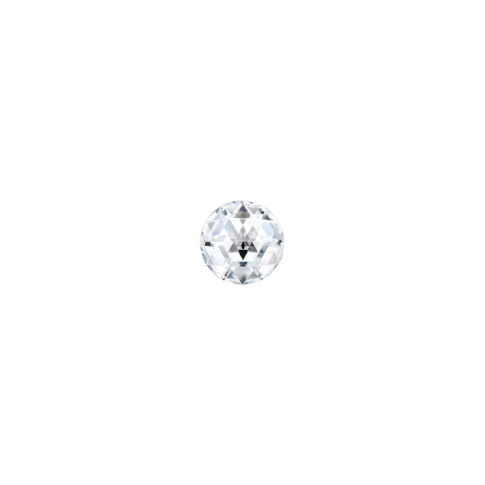 Moissanite 0.02CTW DEW Round Near-Colorless Rosette Cut Moissanite