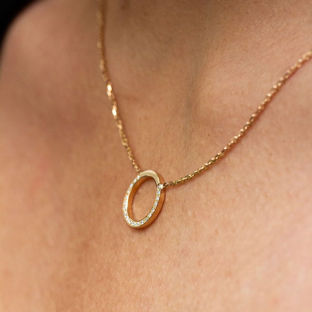 Collier Petit Cercle pavé