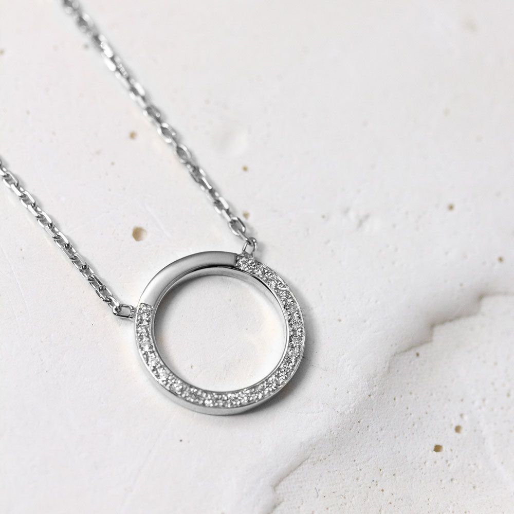 Collier Petit Cercle pavé