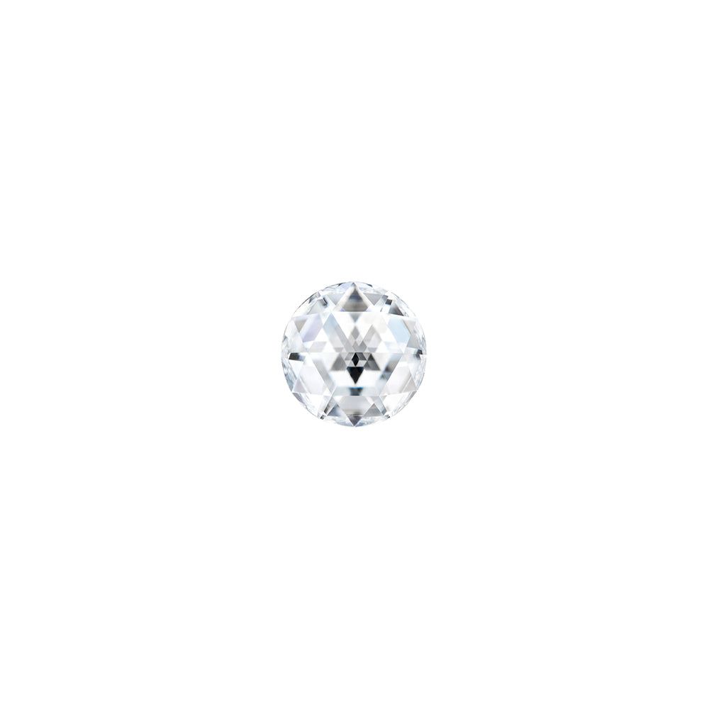 Moissanite 0.10CTW DEW Round Near-Colorless Rosette Cut Moissanite