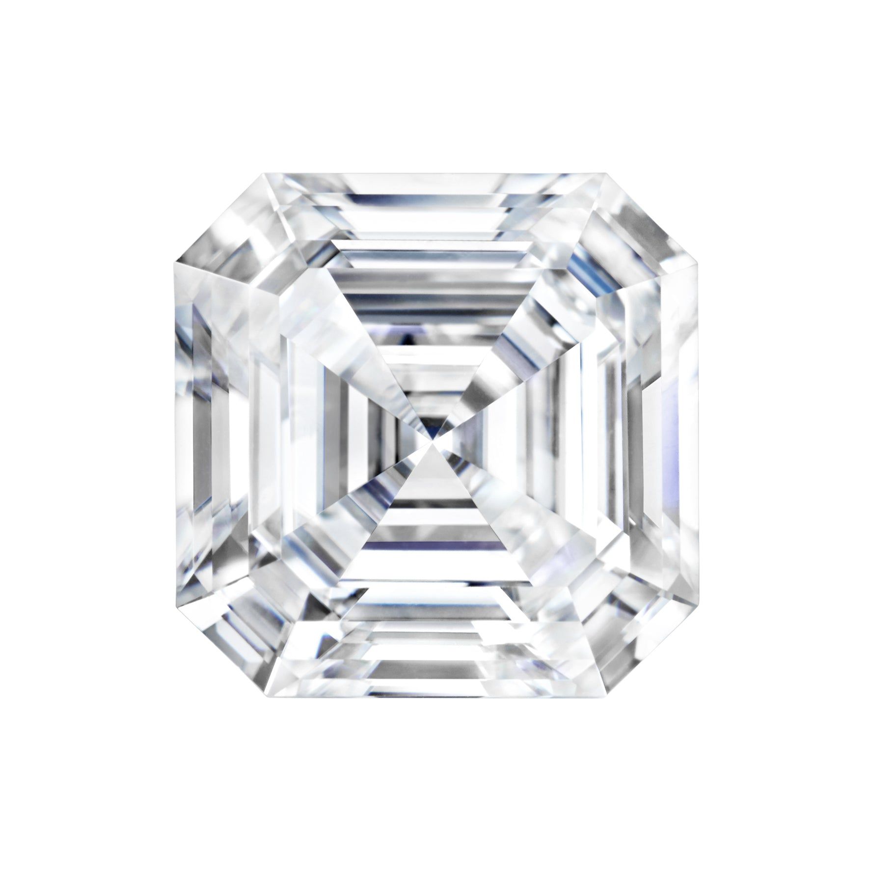 Forever One 3.14CTW DEW Asscher Near-Colorless Step Cut Moissanite