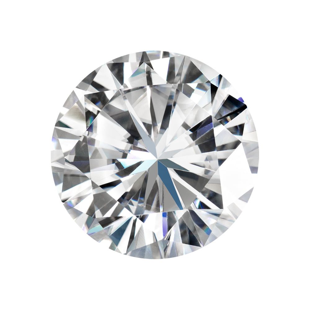 Moissanite 3.60CTW DEW Round Near-Colorless Brilliant Cut Moissanite