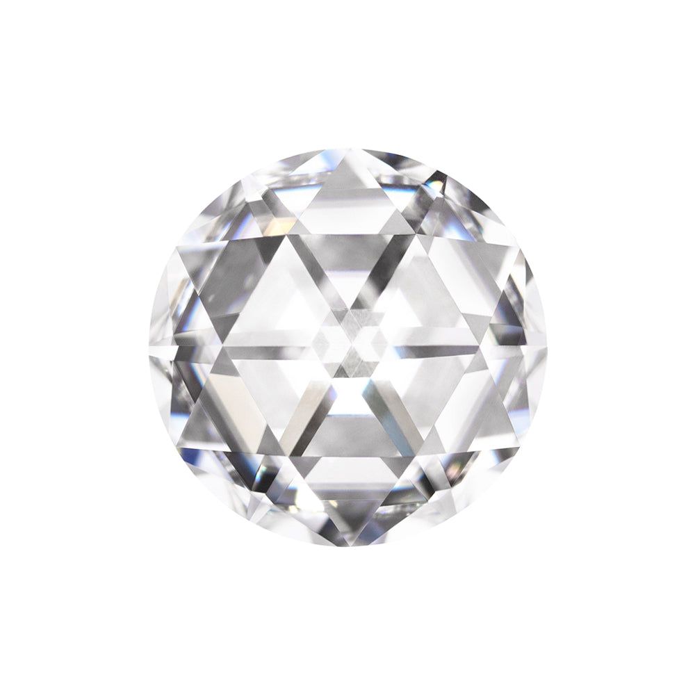 Forever One 2.15CTW DEW Round Near-Colorless DuetRose Cut Moissanite