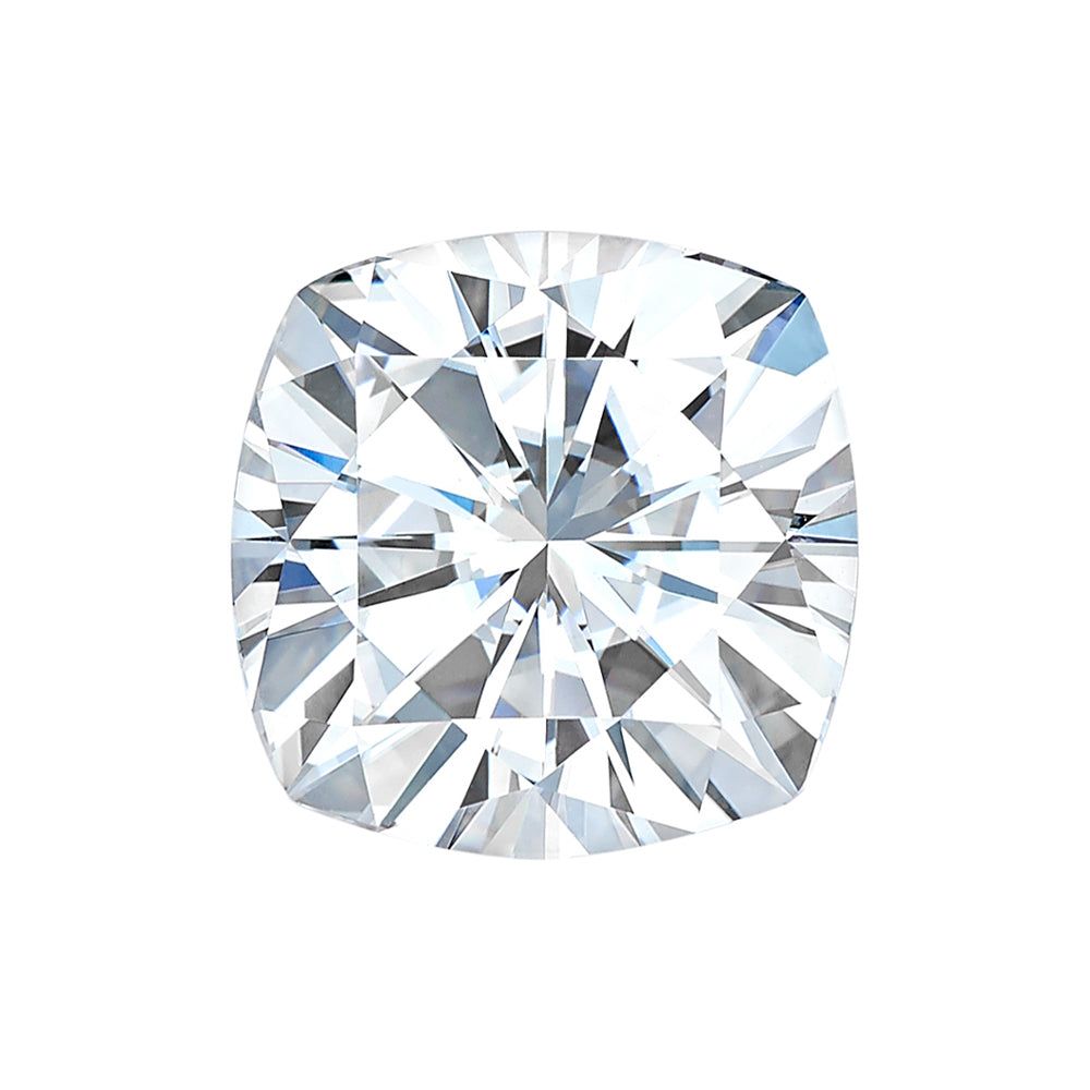 Moissanite 2.80CTW DEW Cushion Near-Colorless Brilliant Cut Moissanite