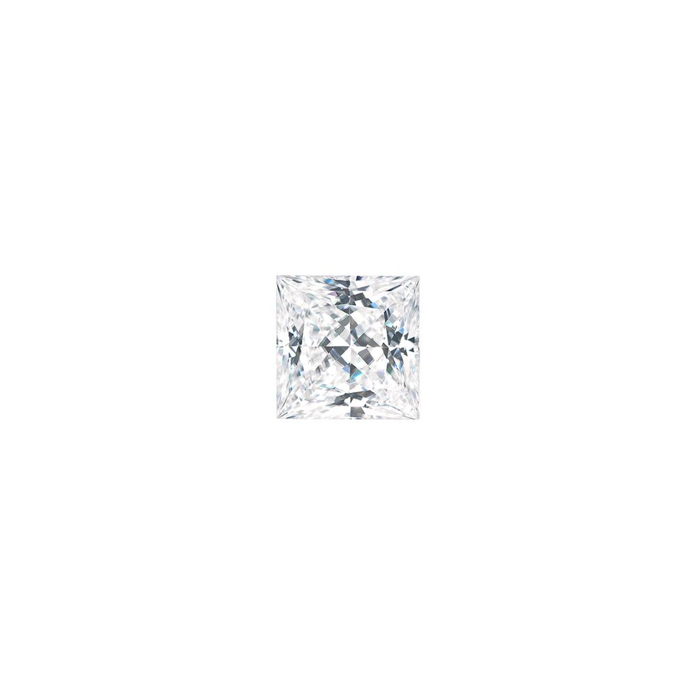 Moissanite 0.16CTW DEW Square Near-Colorless Princess Cut Moissanite