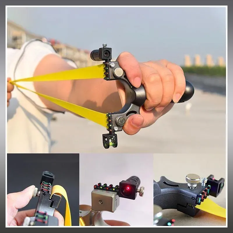Powerful and accurate professional laser slingshot
