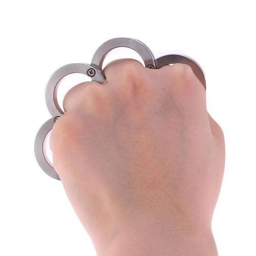 Titanium Steel Folding Brass Knuckle Duster Ring - Elite Tactical Edition