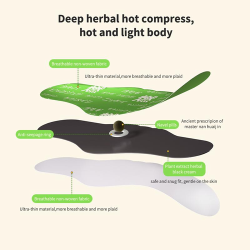 Balanced patch, unisex natural belly patch, soft and comfortable, breathable and portable