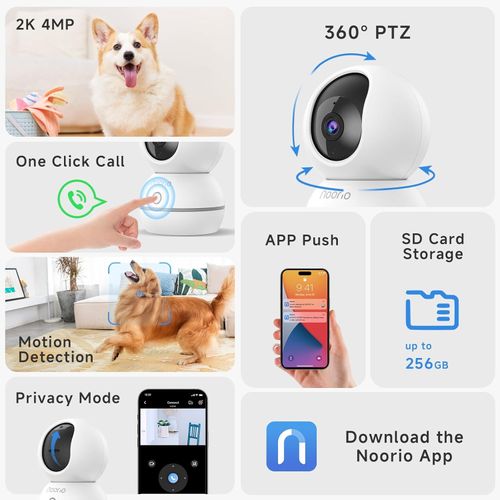 NVIDIA-Powered AI Cloud Camera – 360° Smart Security with Real-Time Alerts & 2K Clarity