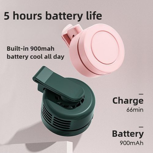 Clip-On Bladeless Fan -Portable UsB Charging, 360° Cool Breeze