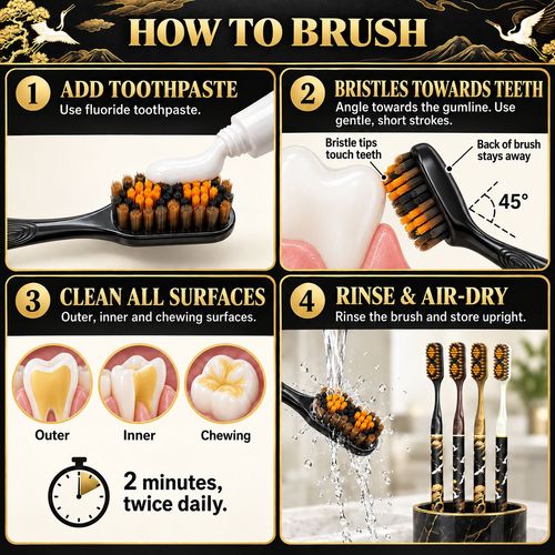 Twin-Peak Soft Toothbrushes