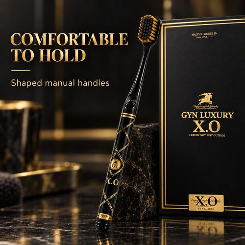 Black & Gold Soft Toothbrushes