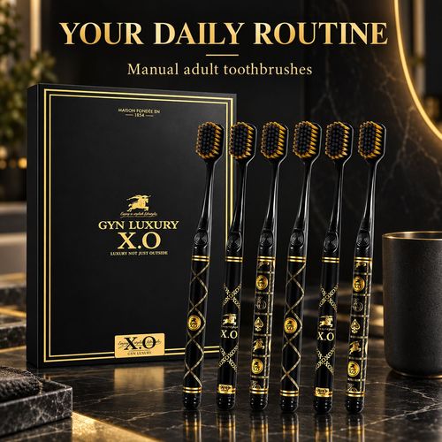 Black & Gold Soft Toothbrushes