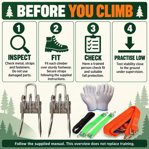 5-Claw Tree Climbing Kit