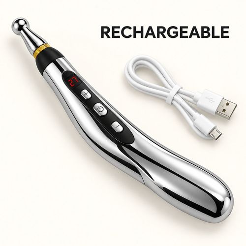 Rechargeable Electronic Massage Pen - 5 Head Types