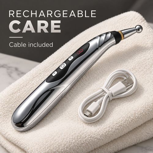 Rechargeable Electronic Massage Pen - 5 Head Types