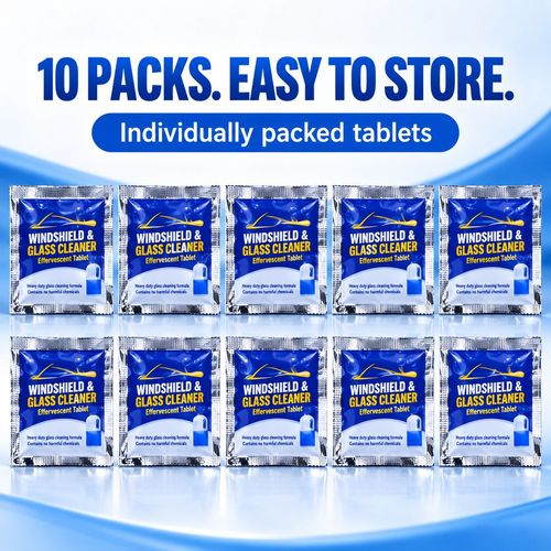 Windshield & Glass Cleaner Tablets - 10 Packs