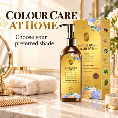 Hair Dye 300 ml - Natural Black or Chestnut Brown