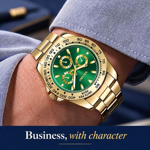 YOLAKO Luminous Business Watch | Black or Green Dial