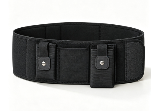 Adjustable Belly Band Holster with Storage Pocket