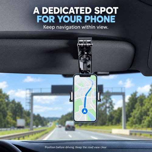 Adjustable Car Sun Visor Phone Holder