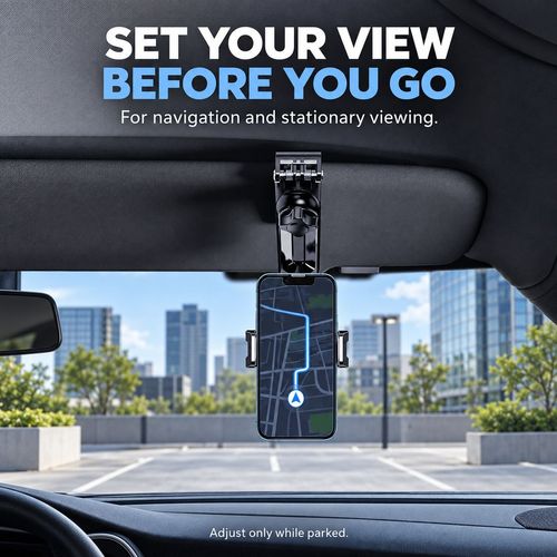 Adjustable Car Sun Visor Phone Holder