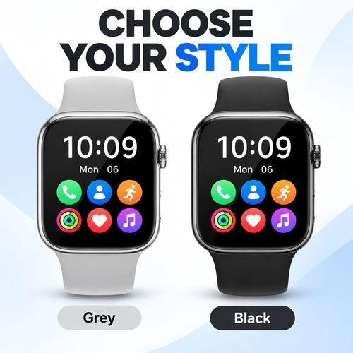 Touchscreen Smartwatch with Silicone Strap