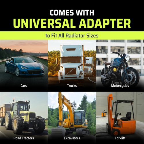 Head Gasket Tester Kit | Complete Combustion Leak Test Tool For Cars Trucks SUVs In Ghana, Universal Radiator Adapter, Over 100 Tests With Detection Fluid