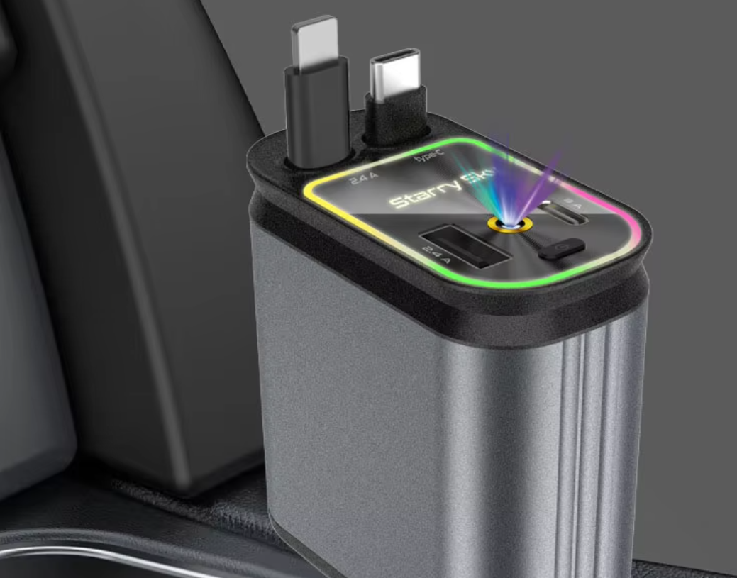 Starry Sky Projection Light Car Charger