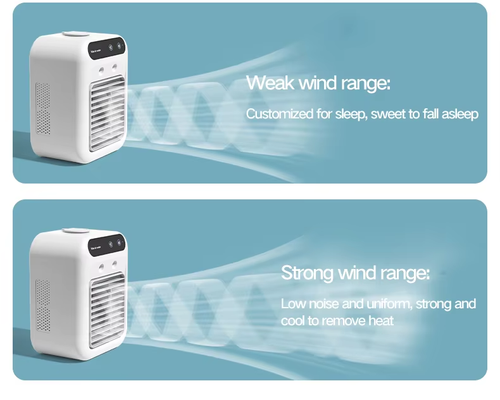 ⏰Desk Spray Fan Rechargeable Evaporative Air Cooler Personal Humidifier Portable Air Conditioner Fan