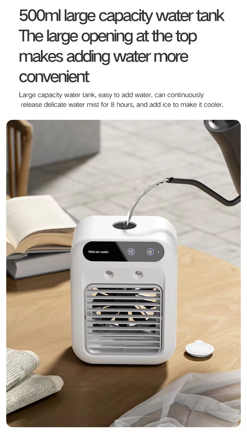 ⏰Desk Spray Fan Rechargeable Evaporative Air Cooler Personal Humidifier Portable Air Conditioner Fan