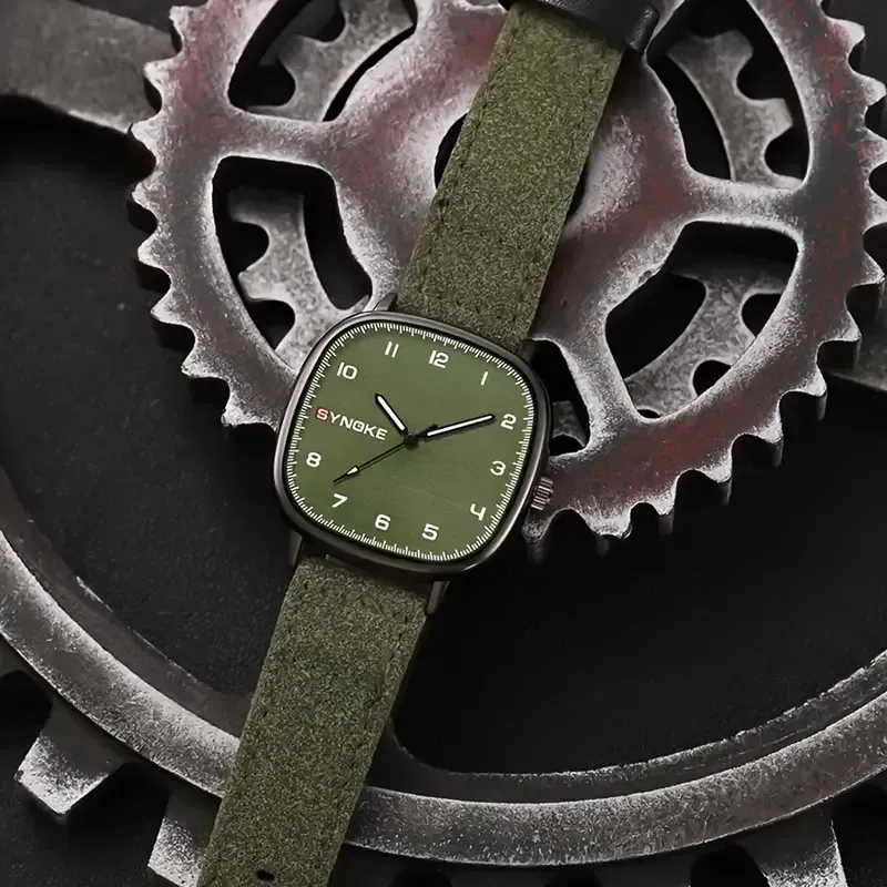 Clearance Sale - 65% OFF⏰ Vintage Army Green Men's Quartz Watch, Simple Sports Wristwatch, Ideal choice for Gifts 879 sales