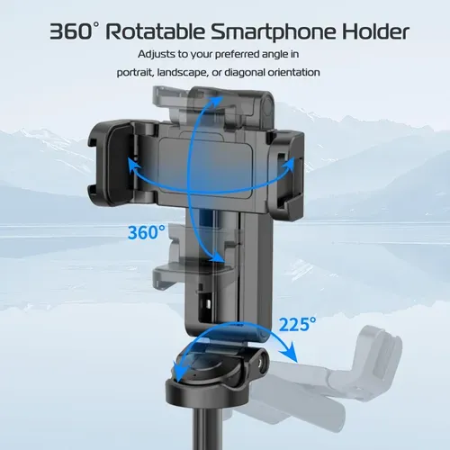 🔥2025 NEW SALES - 50% OFF🔥Extendable Grip Phone Tripod with Detachable Remote Pocket Size 27 sales