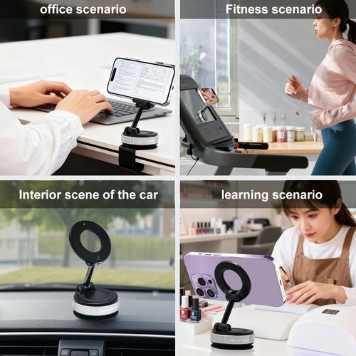 📱 Multi-Use Phone Mount for Car, Home, and Office with Adjustable Viewing Angles 🚗✨