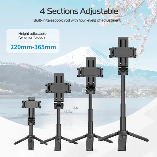 🔥2025 NEW SALES - 50% OFF🔥Extendable Grip Phone Tripod with Detachable Remote Pocket Size 27 sales