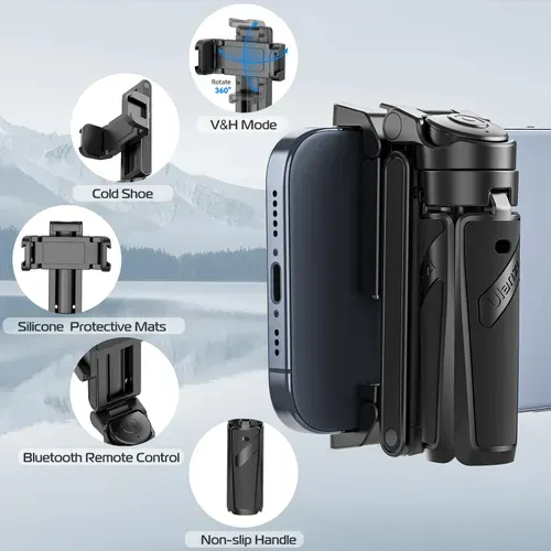 🔥2025 NEW SALES - 50% OFF🔥Extendable Grip Phone Tripod with Detachable Remote Pocket Size 27 sales