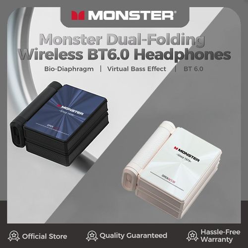 Monster AC530 Open-Ear Headset – Noise-Canceling Mic, 100H Battery, Bluetooth 6.0, IPX5 Sweatproof