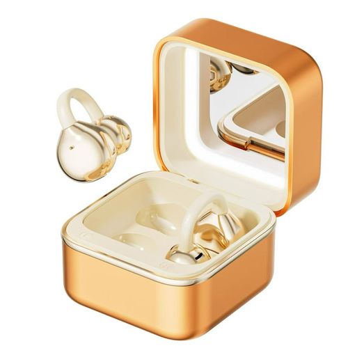 Mirror Case Bluetooth Earphones Listen to Music While Touching Up Makeup Selfie Lighting Your Portable Beauty Gadget