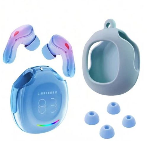 High-Gloss Crystal Clear Gradient True Wireless In-Ear Bluetooth Earbuds