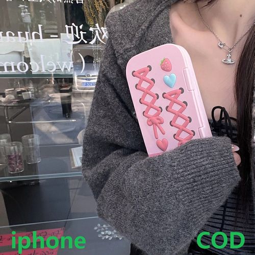 🎀 Barbie Pink Flip Mirror Phone Case for iPhone Series | Cute Luxury Protective Cover