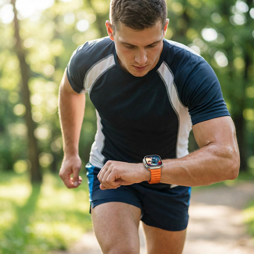 49MM AMOLED Smart Watch： with Aluminum Alloy Case, Bluetooth Calling, NFC Access, ECG & SpO₂ Health Monitoring, Wireless Charging