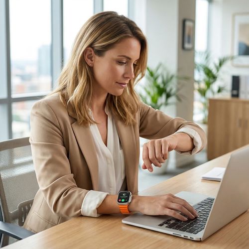 49MM AMOLED Smart Watch： with Aluminum Alloy Case, Bluetooth Calling, NFC Access, ECG & SpO₂ Health Monitoring, Wireless Charging