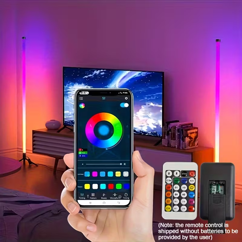 Smart LED Floor Lamp with RGB Color-Changing Function