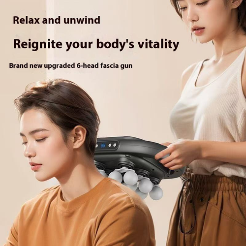 12-Headed LCD Display Massage Gun