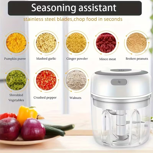 Portable USB-C Rechargeable Food Processor